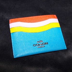 Coach Multi-Color Card Holder